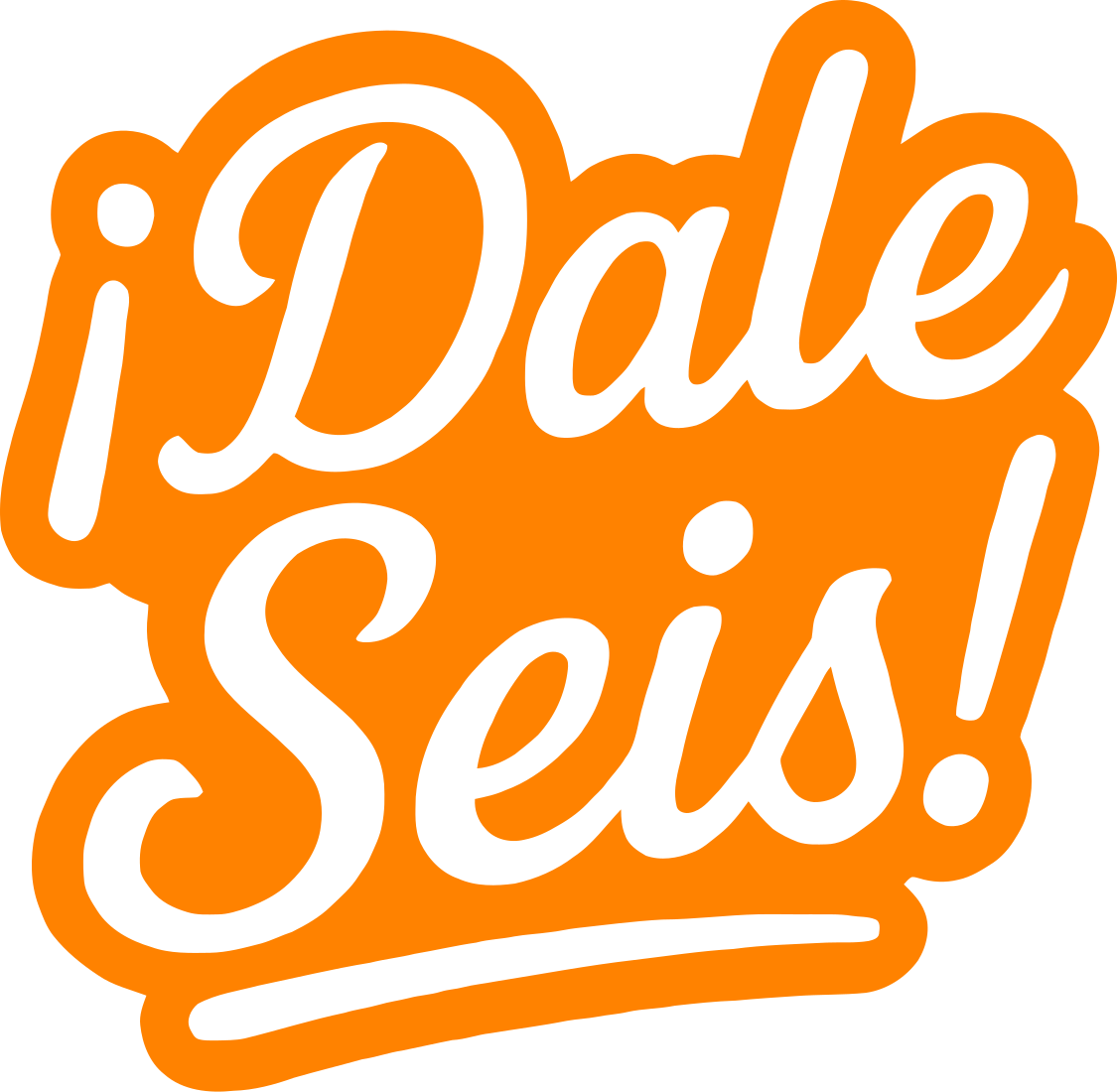 Dale Seis logo sticker