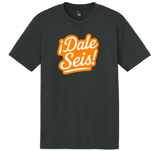 Dale Seis charcoal tee mockup